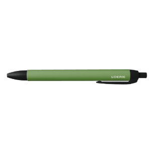 Stylo Noir Nom de la couleur verte Loerie