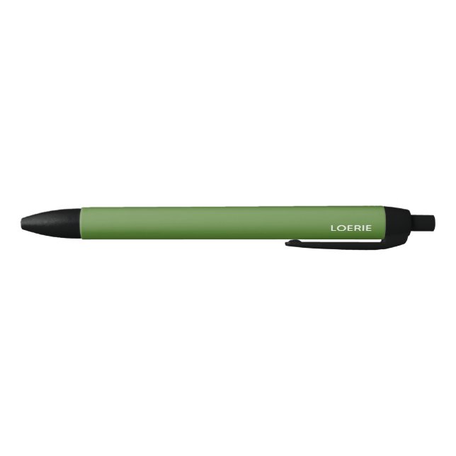 Stylo Noir Nom de la couleur verte Loerie (Bas)