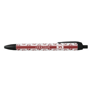 Stylo Noir nom des filles garçons de l'esprit d'équipe de vol