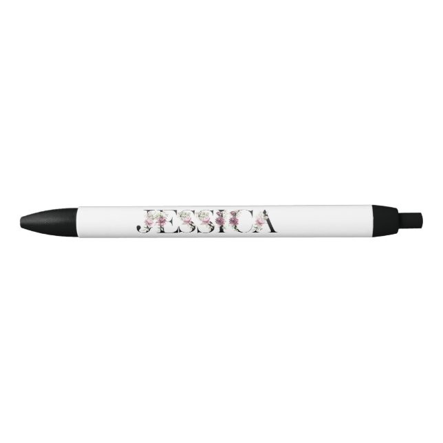 Stylo Noir Nom Jessica. (Devant)
