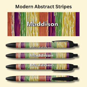 Stylo Noir Nom - Orange Jaune Brown Tons Abstraits