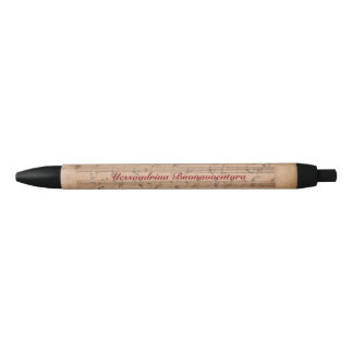 Stylo Noir Nom personnalisable de sonate de Beethoven