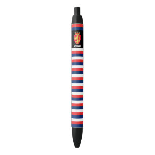 Stylo Noir Norvège Drapeau mignon Patriotique