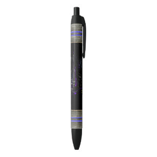 Stylo Noir Notes musicales et contrebasse
