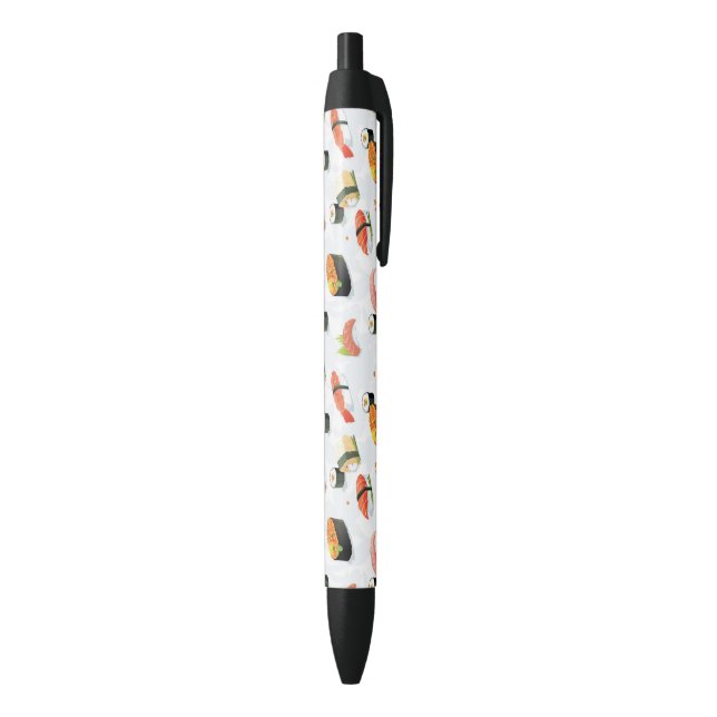 Stylo Noir Nourriture japonaise : Motif de sushi (Bas (Vertical))