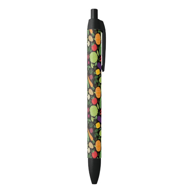 Stylo Noir Nourriture sur un arrière - plan noir (Bas (Vertical))