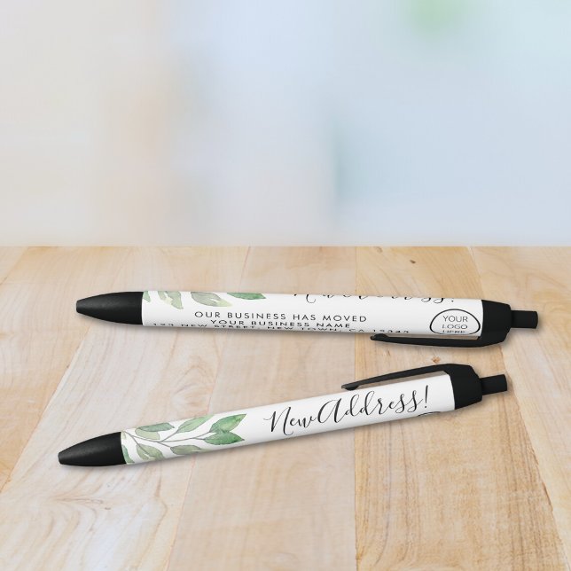 Stylo Noir Nouveau logo de l'entreprise d'adresses (Créateur téléchargé)