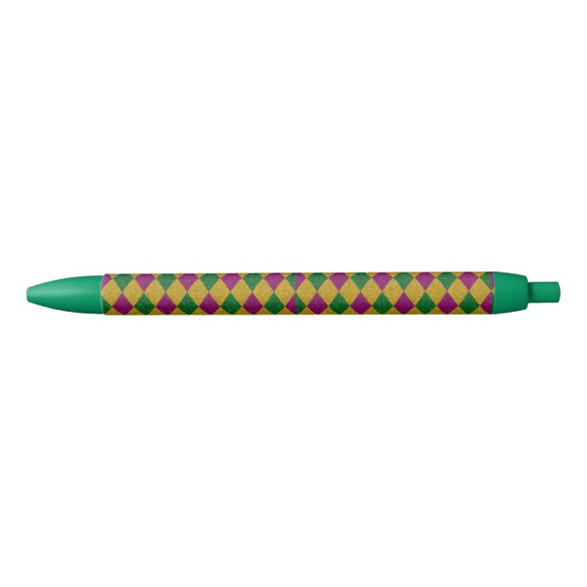 Stylo Noir Nouvelle-Orléans Diamond Glitter (Devant)