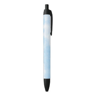 Stylo Noir Nuages d'aquarelle et arrière - plan de ciel