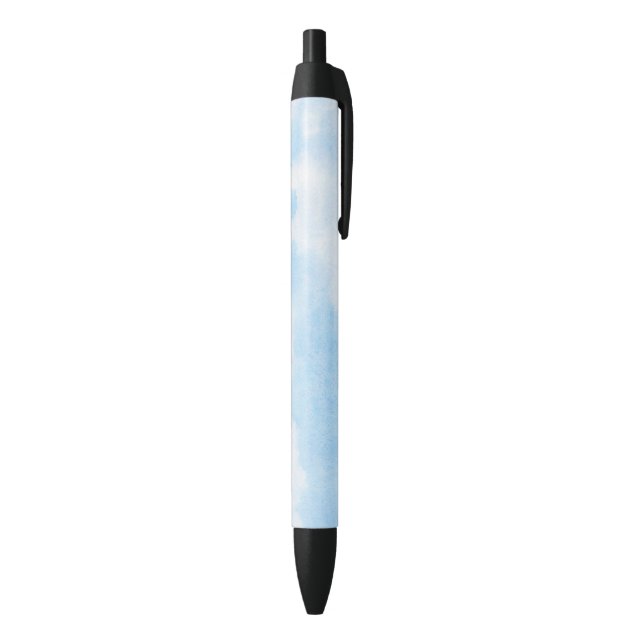 Stylo Noir Nuages d'aquarelle et arrière - plan de ciel (Bas (Vertical))