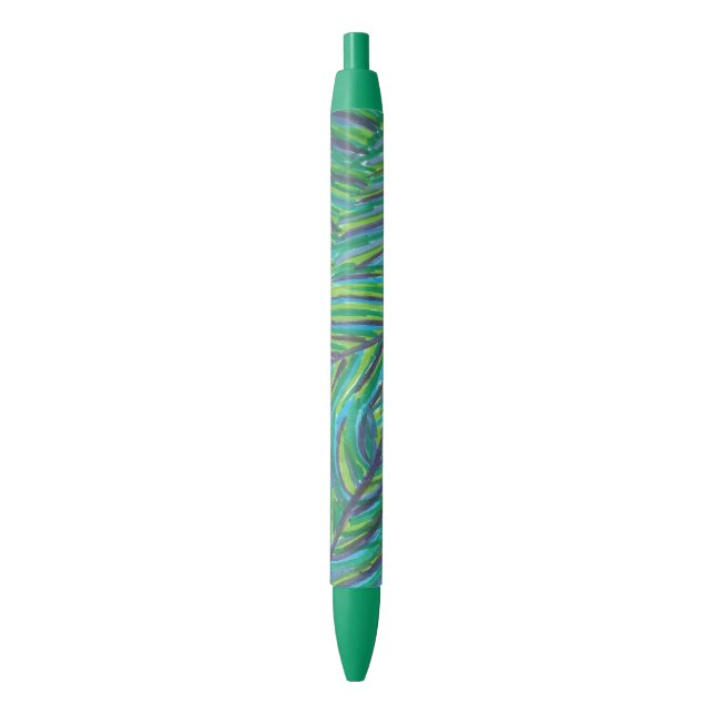Stylo Noir Nuits tropicales luxuriantes (devant Vertical)