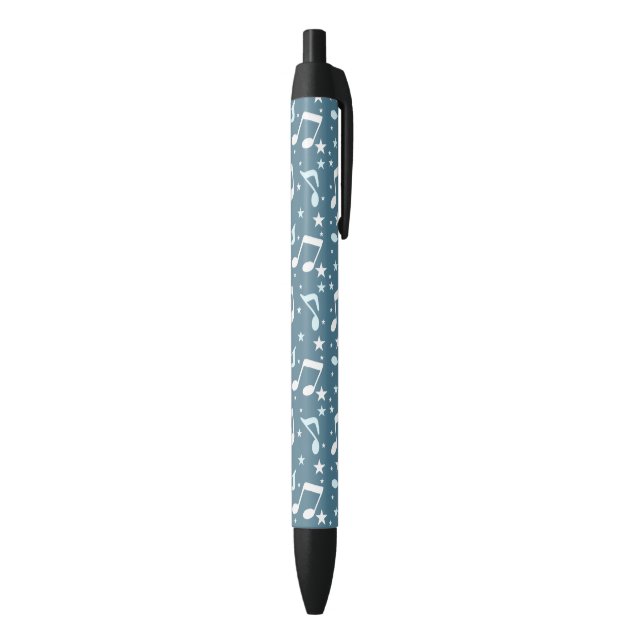 Stylo Noir Océan de musique modelé (Bas (Vertical))