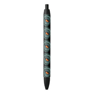 Stylo Noir Œil de prédateur reptile primal