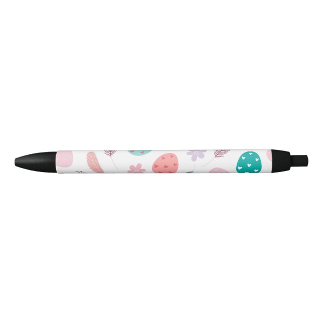 Stylo Noir Oeuf Pâques mignon, Hommes Femmes Enfants, Vacance (Devant)