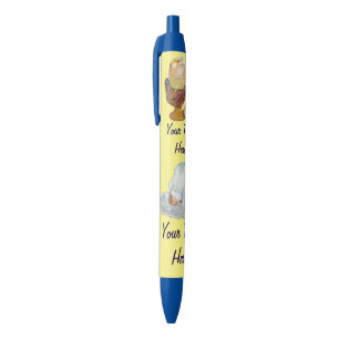 Stylo Noir Oeufs avec boîte à oeufs et oeuf trempé dans la ta