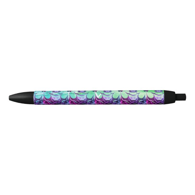 Stylo Noir Oeuvre Abstraite (Devant)