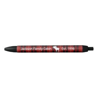 Stylo Noir Oie rouge rouge rustique