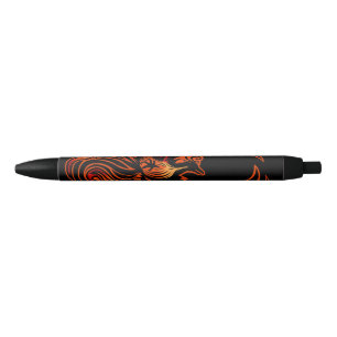 Stylo Noir Oiseau De Feu
