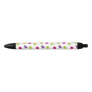 Stylo Noir Oiseaux colorés