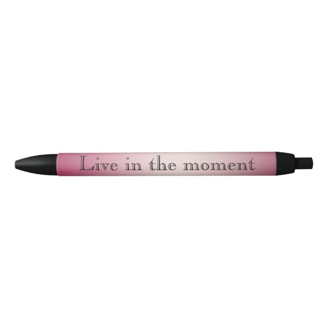 Stylo Noir Ombre blanche rose (Devant)
