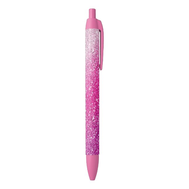 Stylo Noir Ombre rose scintillant (Bas (Vertical))