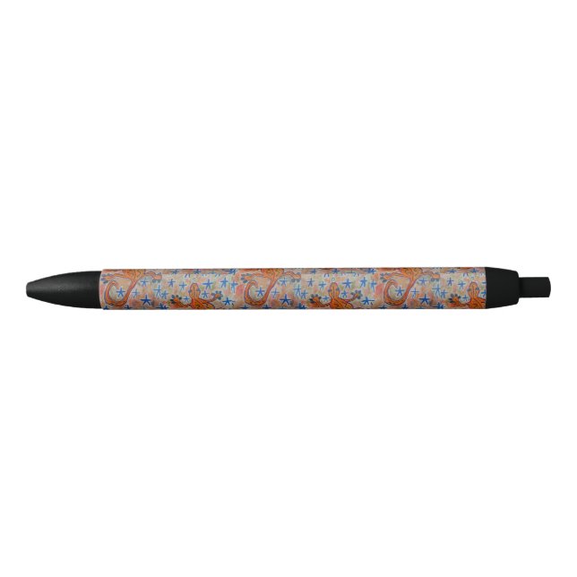 Stylo Noir Orange Gecko (Devant)