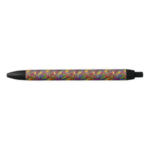 Stylo Noir Original drôle d'art abstrait de jungle