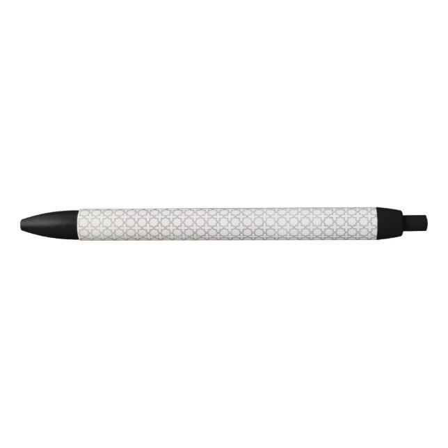 Stylo Noir Ornement arabesque élégant (Devant)