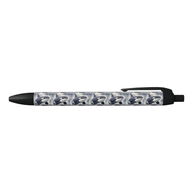 Stylo Noir Orque Vagues orageuses (Haut)