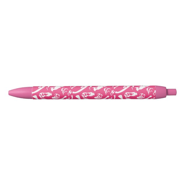 Stylo Noir Os Dinosaures (Rose) (Devant)