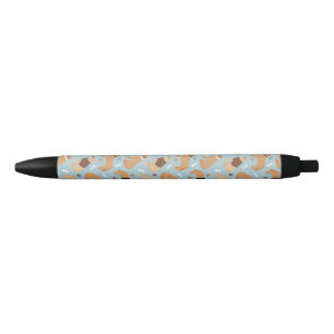 Stylo Noir Os et pattes d'or