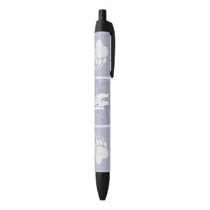 Stylo Noir Ours polaire sur la peinture sur glace - Art origi