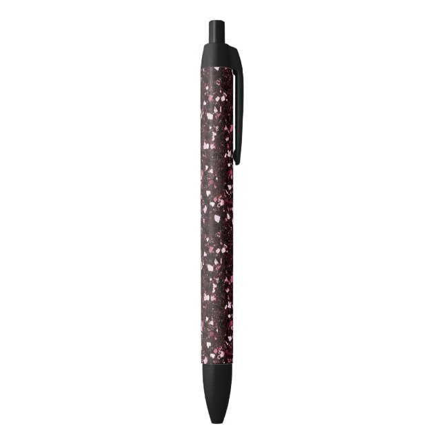 Stylo Noir Paillettes Bourgogne (Bas (Vertical))