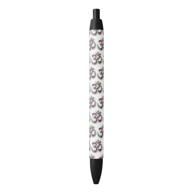 Stylo Noir Panier de Basketball Mini (devant Vertical)