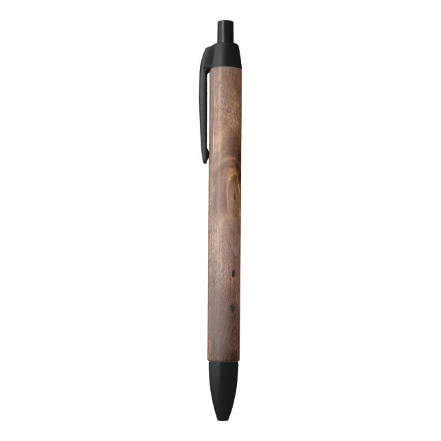 Stylo Noir Panneau usé de pin (Haut (Vertical))