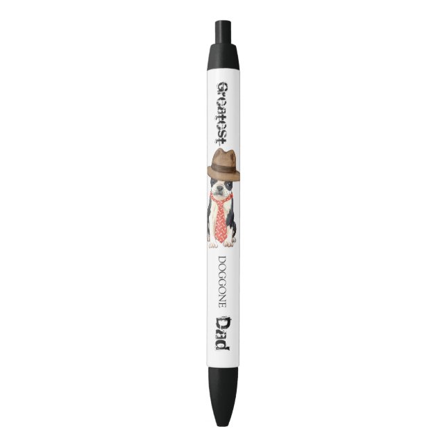Stylo Noir Papa Boston (devant Vertical)