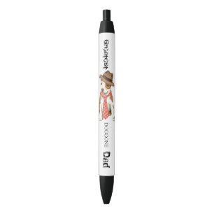 Stylo Noir Papa de personnel d'AM