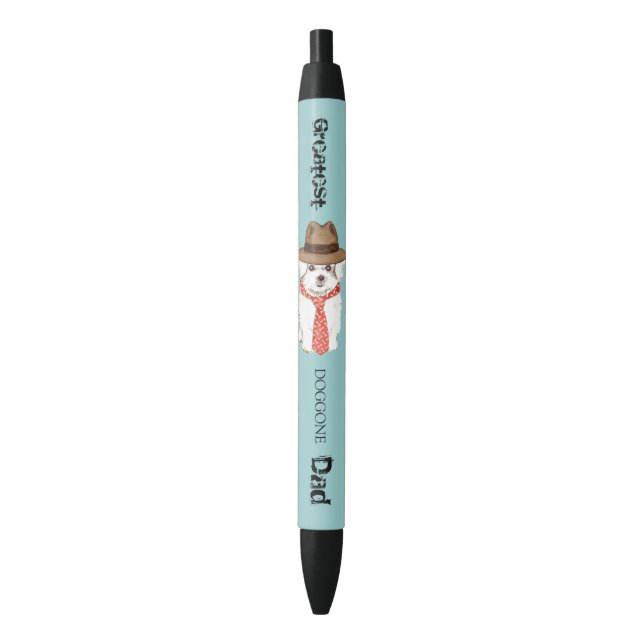 Stylo Noir Papa maltais (devant Vertical)