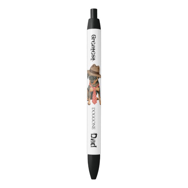 Stylo Noir Papa minimum de Pin (devant Vertical)