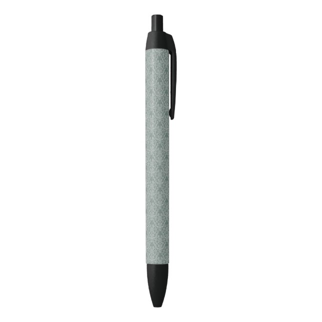 Stylo Noir Papier peint floral vert (Bas (Vertical))