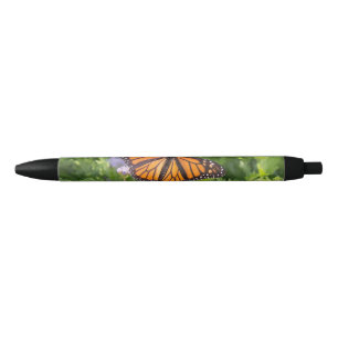 Stylo Noir Papillon de monarque