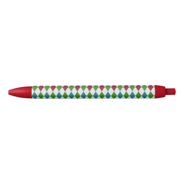 Stylo Noir Parties scintillant Diamant multicolore (Devant)