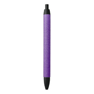 Stylo Noir Parties scintillant violette, Étincelle, Arrière -