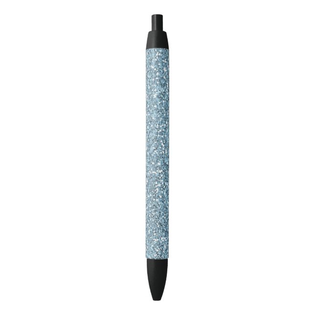 Stylo Noir Parties scintillantes bleues de Faux de (devant Vertical)