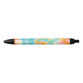 Stylo Noir Pastel Rainbow Tie Dye Spiral Pattern