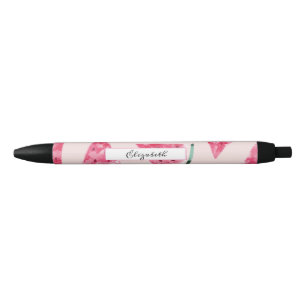 Stylo Noir Pastèque aquarelle mignonne adorable