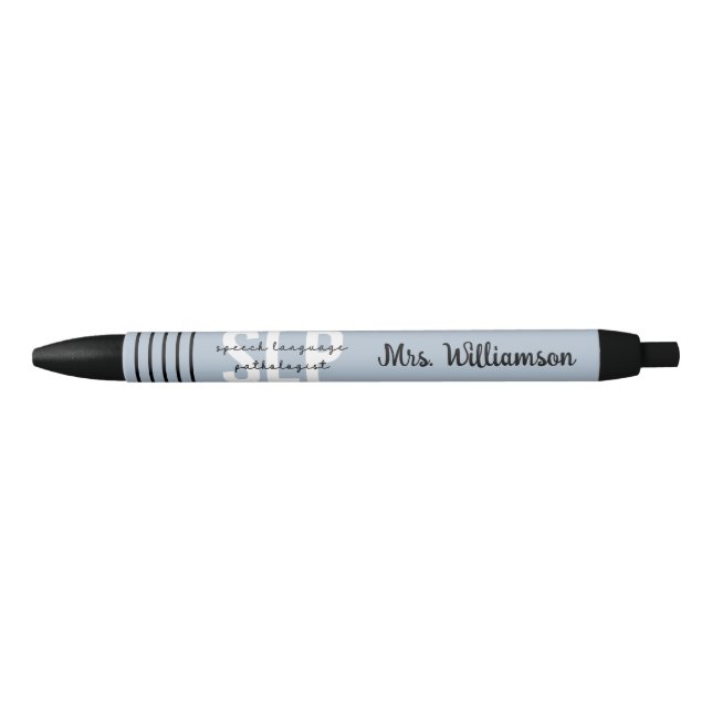 Stylo Noir Pathologiste orthophoniste sur mesure SLP (Devant)