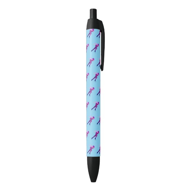 Stylo Noir Patinage de vitesse (Bas (Vertical))