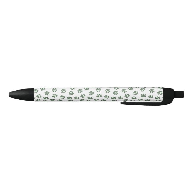 Stylo Noir Patrouilles de Doodle, Paws de Chien, Paws Vertes (Bas)