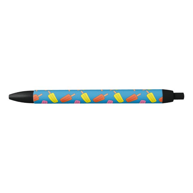Stylo Noir Patters de Popsicles (Devant)